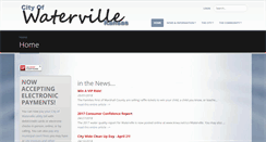 Desktop Screenshot of cityofwatervilleks.org